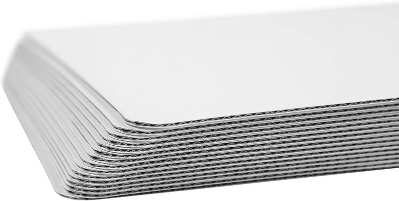 White Quarter Cake Sheet 13.75” x 9.75” Cake Board Sturdy Rectangle Greaseproof gallery