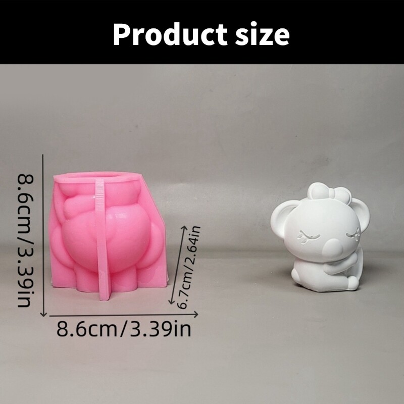 Koala Shape Silicone Molds for Epoxy Resin Soap Chocolate Baking gallery