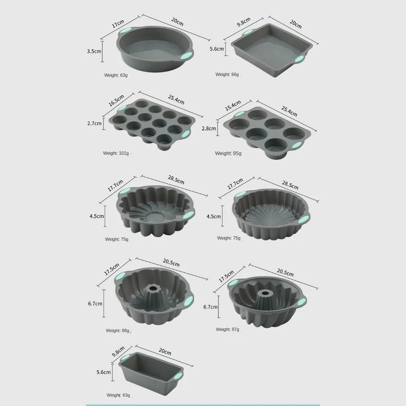 Verve & Vessel™ Silicone Bundt Cake Mold - 3D Spiral Non-Stick Baking Pan gallery