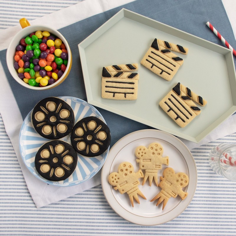 Movie Reel, Video Camera, Clapboard Cookie Cutters Set - director film cinema gallery