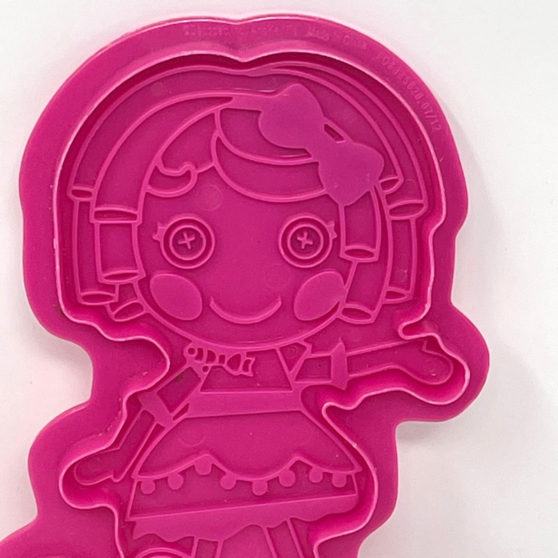 Lalaloopsy Cookie Cutters Set 2 Cake Toppers Pink MGA Sew Cute 6" Y2K Decor Toy gallery