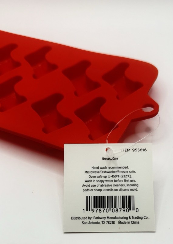 Set Of 5 Christmas Stocking Silicone Candy Mold Ice Cube Tray 12 In Each Mold gallery