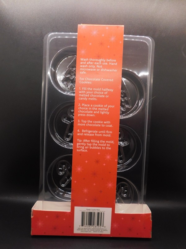 December Home plastic cookie mold 11"Lx6.3"Wx0.8"H christmas themed gallery