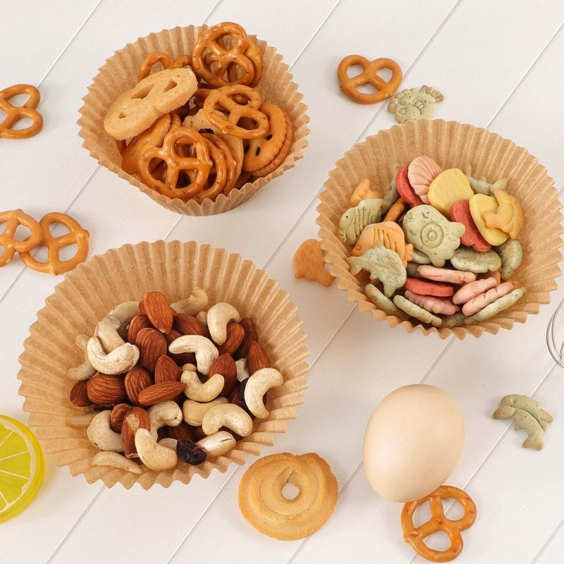 100-Pack Premium Neutral Paper Muffin Liners, Cupcake Baking Liners Unbleache... gallery
