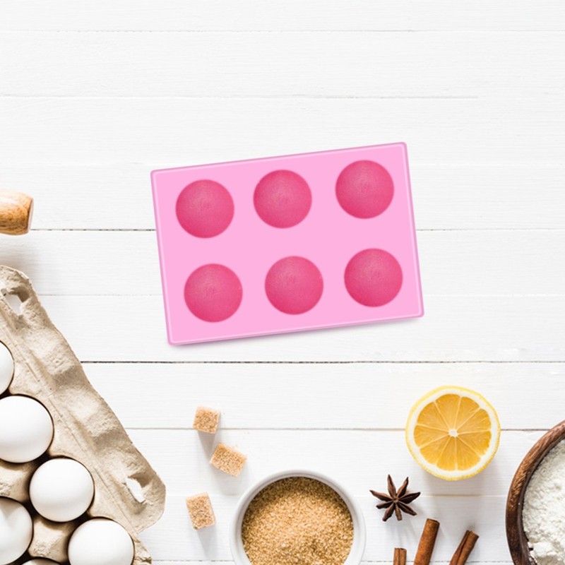 Non Stick Silicone Fondant Mold Rosy Color for Macarons Chocolate and Soap gallery