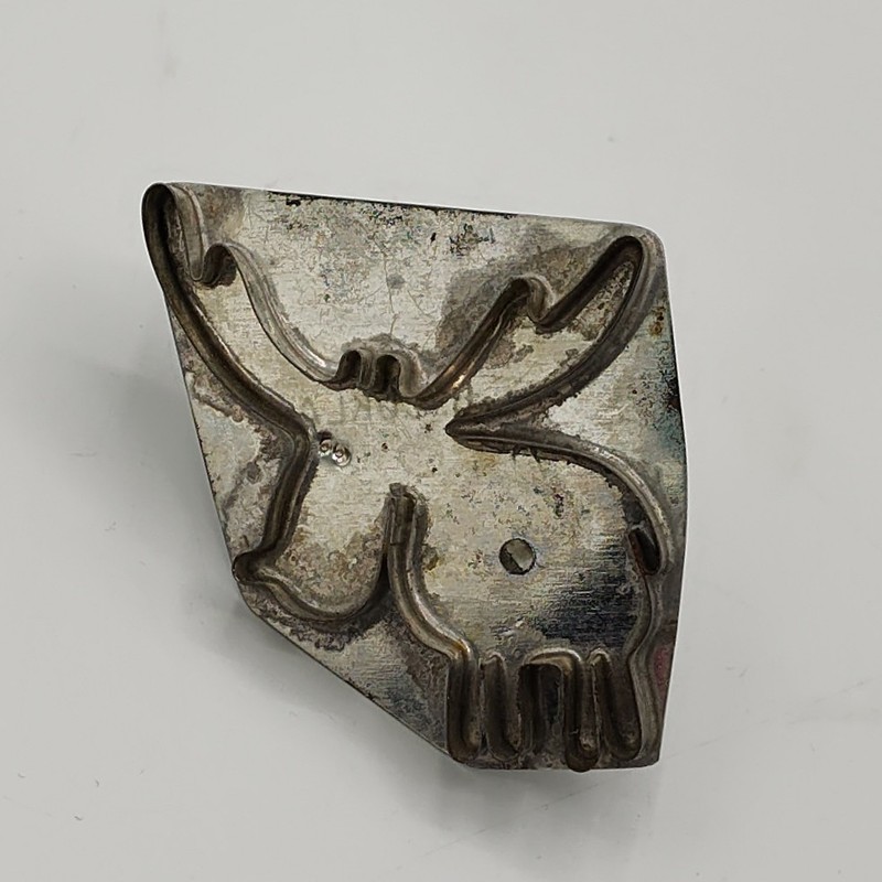 B. Cukla MOOSE HammerSong Folkart Handmade Tin Cookie Cutter w/ Handle
