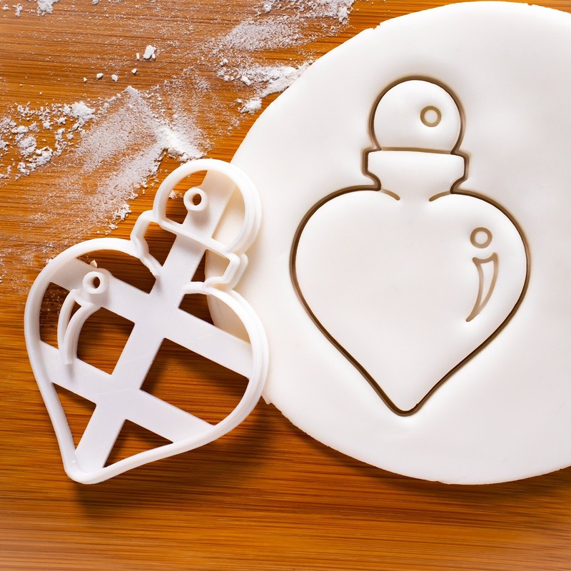Love Potion Cookie Cutter – halloween wedding gothic pagan witchcraft valentines