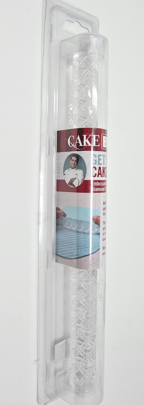 Cake Boss Decorating Acylic Rolling Pin 12 3/4″ Long Adds Tectures and Patterns