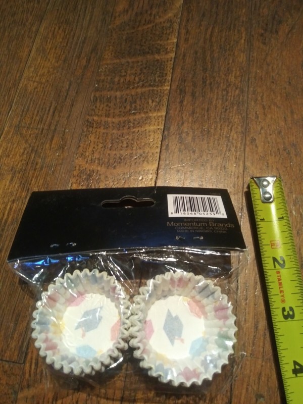 Congrats Grad Graduation Mini Baking Cups Rainbow Caps design 1.25" dia 100 ct gallery