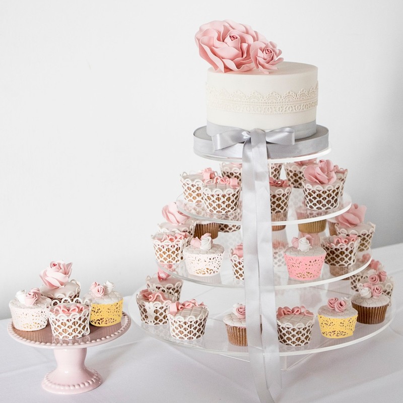 50 Pcs Cupcake Wrapper for Decoration Baking Red (Water Drop, Pearlescent Paper) gallery