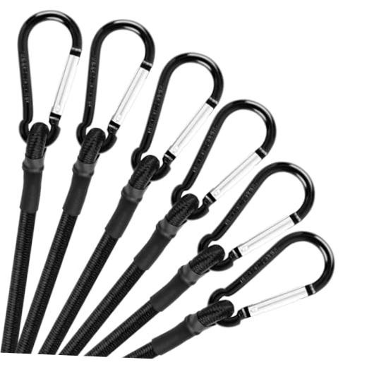 48 Inch Bungee Cord with Carabiner Hooks Both Ends- Heavy Duty Bungee Strap