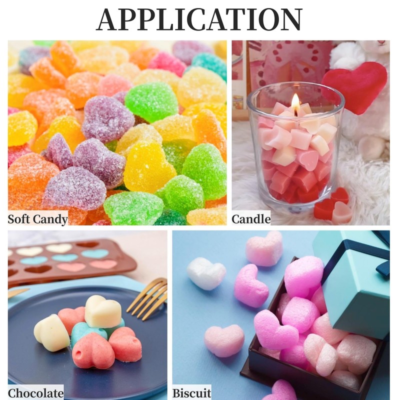 2 Pcs Heart Silicone Gummy Molds Mini Heart Chocolate Molds for Candy Jelly gallery