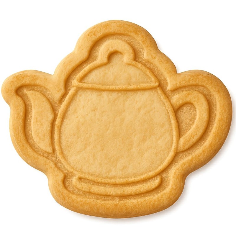 Miniature Teapot Cookie Cutter & Stamp, Fondant & Clay – 4×3.5