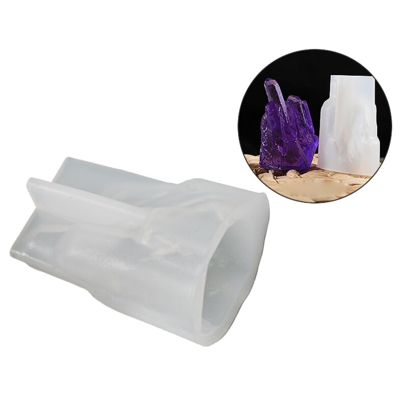 Crystal Pillar Epoxy Silicone Mold Ice Cluster Ornament Diy Decoration