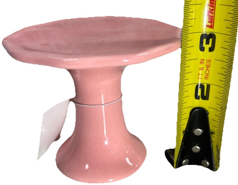 Petite Mini Porcelain Cupcake Pedestal 3”x3.5”-Pink-See Below-SHIPS IN 24 HOURS— gallery