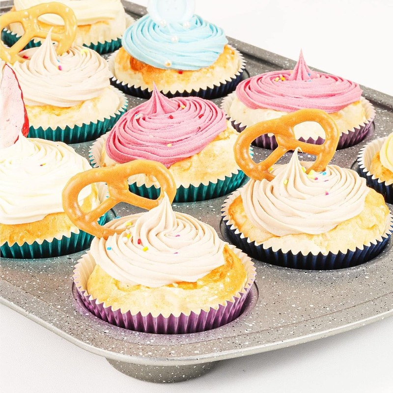 Elegant 150-Count Orchid Purple Foil Baking Cups for Weddings & Birthdays gallery