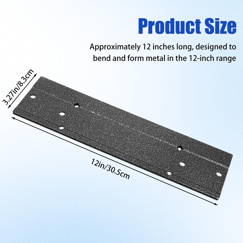 Axfvd 12 Inch Sheet Metal Bender- 3/8 And 1 Folding Depth Metal Folding Tool gallery
