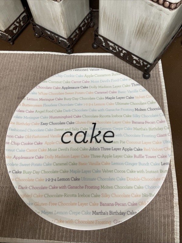 Martha Stewart Dish of the Day Pedestal Cake Stand Footed Plate