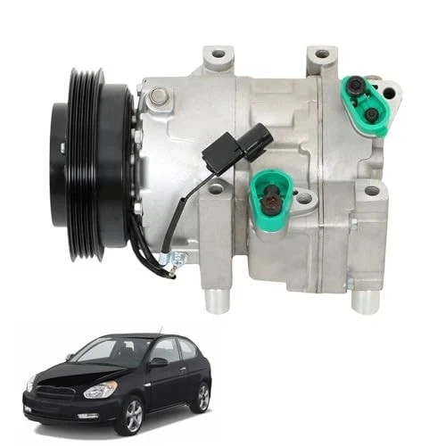 A/C Compressor Replacement for Accent 1.6L L4 2006 2007 2008 2009 Replacement gallery