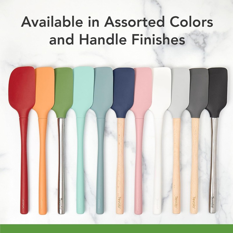 Flex Core Mini Silicone Spatula Spoonula Set of 2 for Cast Iron Non gallery