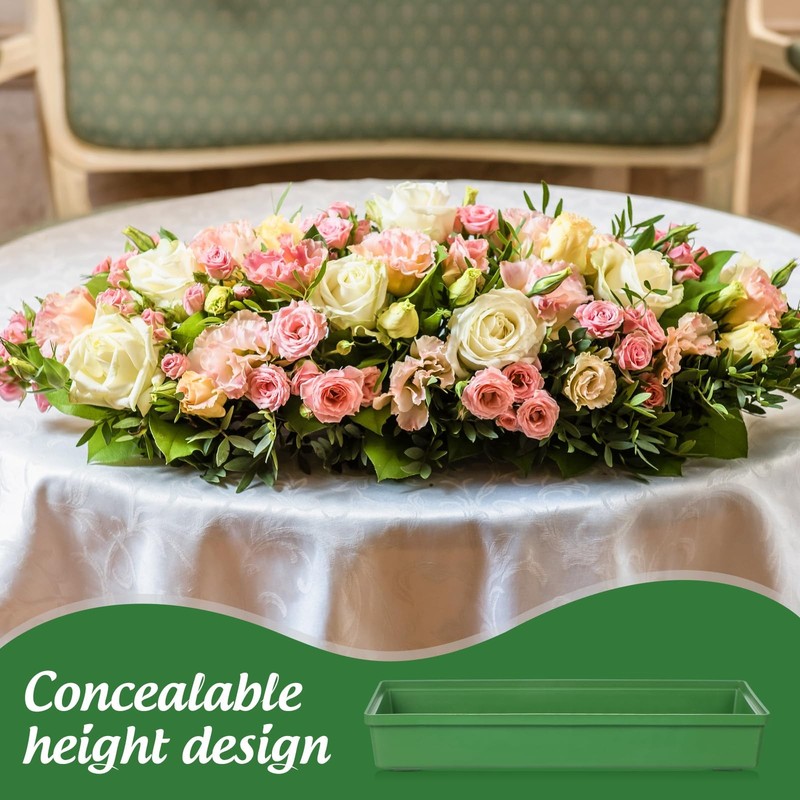 Garneck 10Pcs Green Floral Trays for Flower 26.00x12.00x4.00cm, gallery