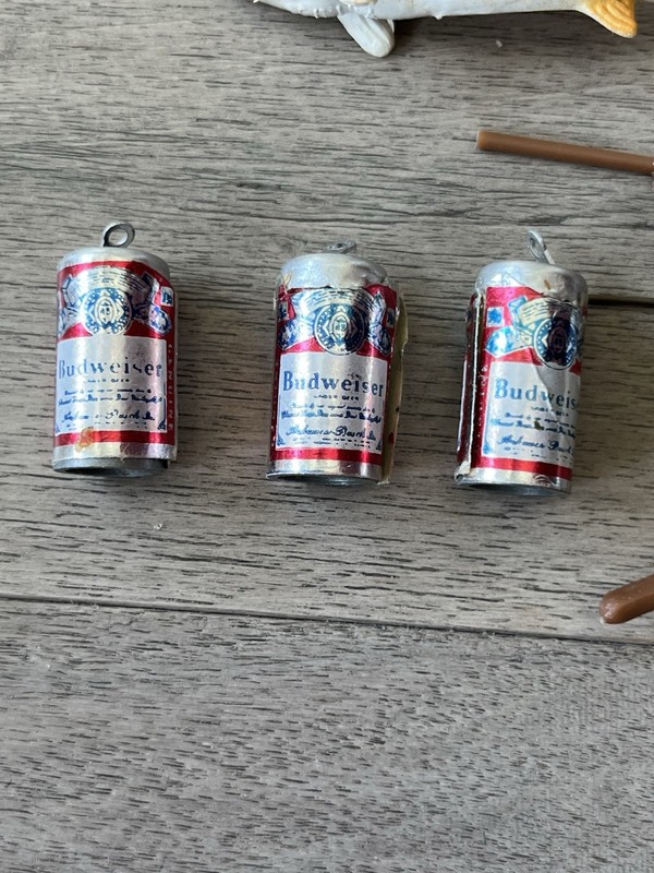 VINTAGE 1978 Wilton Fisherman Fishing Cake Topper Lot Beer Cans Fish Rod Broken gallery