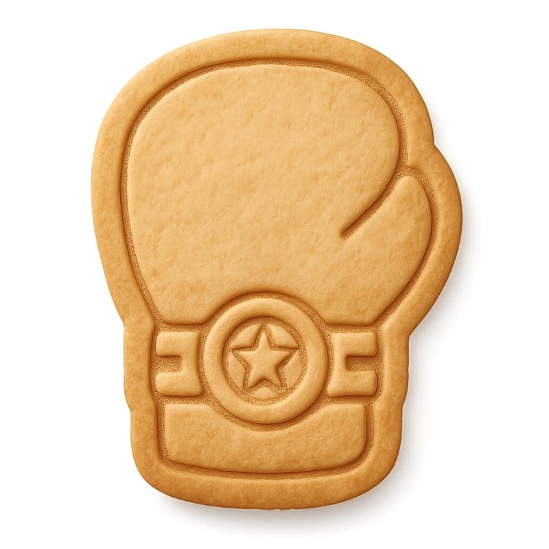 Championship Boxing Glove Mini Set Cookie Cutter & Stamp, Fondant & Clay - 3x4"