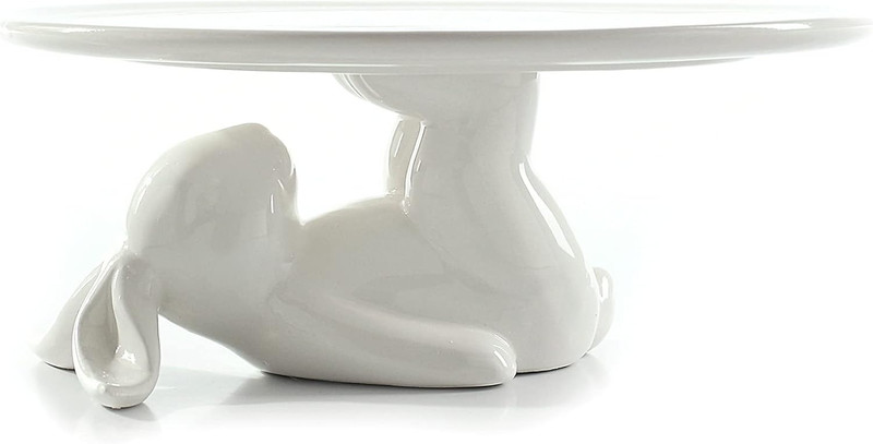 Cupcake Stand, Easter Decorations, Ceramic Dessert Plates for Eggs and Cookies,