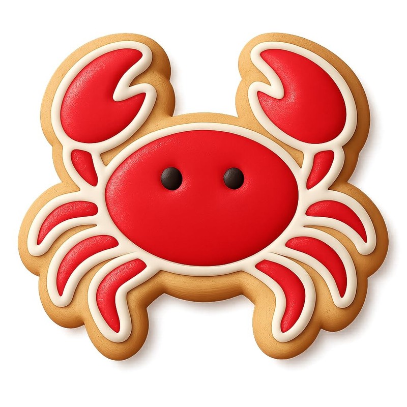 Cancer Crab Cookie Cutter & Stamp, Fondant & Clay - 4x3.8 gallery