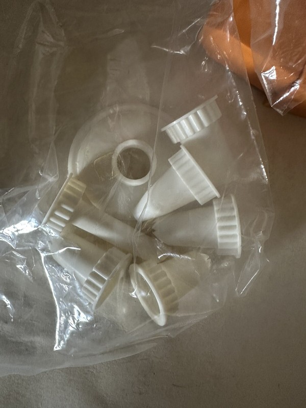 Vintage Cookie Press And Icing Set/ White,Orange Cooks Tools 2 gallery