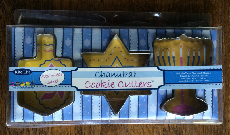 Rite Lite Stainless Steel Chanukah Cookie Cutters Set of 3 New in Box