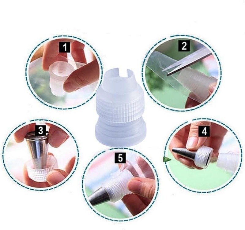 30-Pack Reusable Cake Decorating Couplers - Precision Icing Tools for Bakers gallery