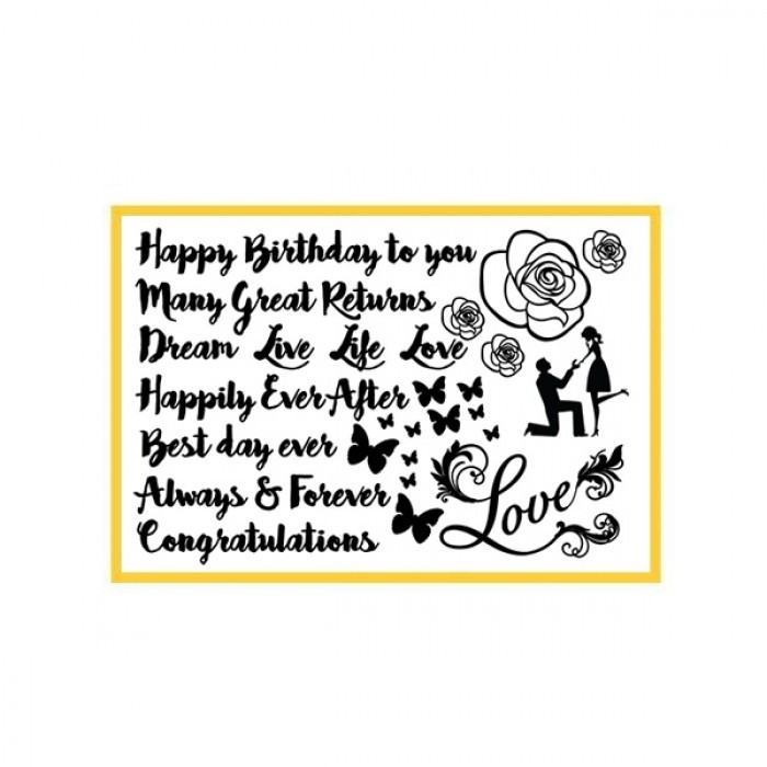 Silicone Calligraphy Silho Cake Lace Mat / Mold for Silhouette Decorations
