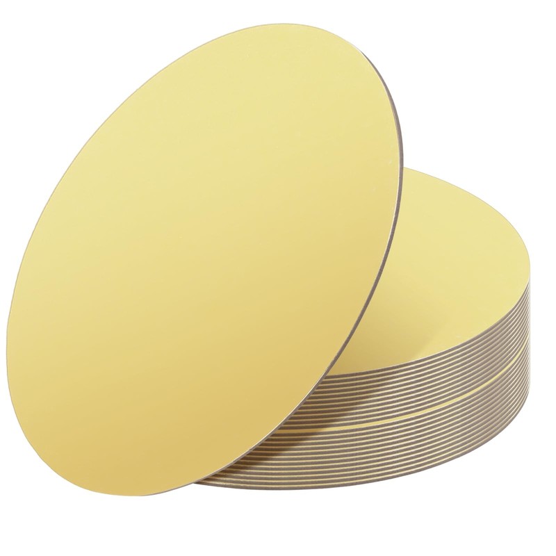 24 Pack Gold Cake Boards 10 Inch Round Cardboard Base Birthday Decorating