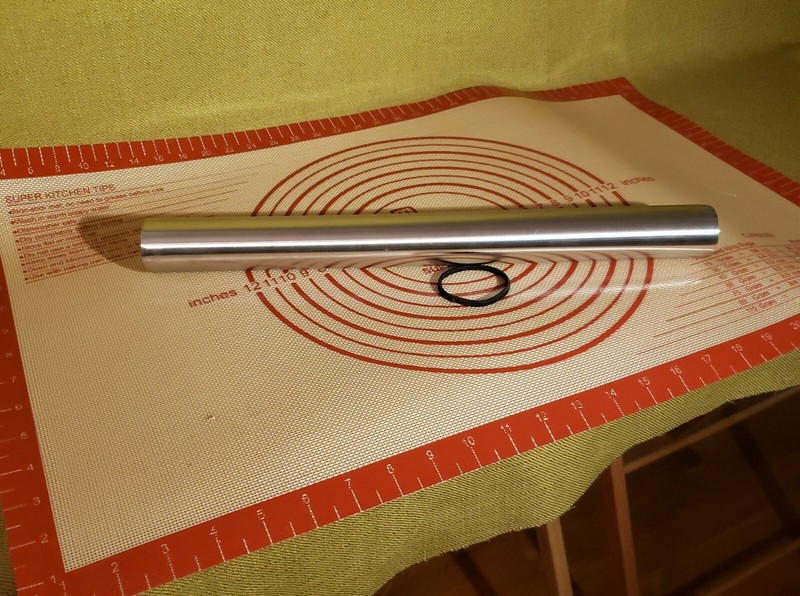 Premium 16” Metal Rolling Pin & Nonstick Mat forCookies Pastries Pizza Dough New