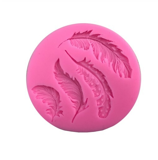 bj STAMPO PIUME SILICONE DECORAZIONI TORTE CIOCCOLATO DOLCI BISCOTTI CARAMELLE gallery