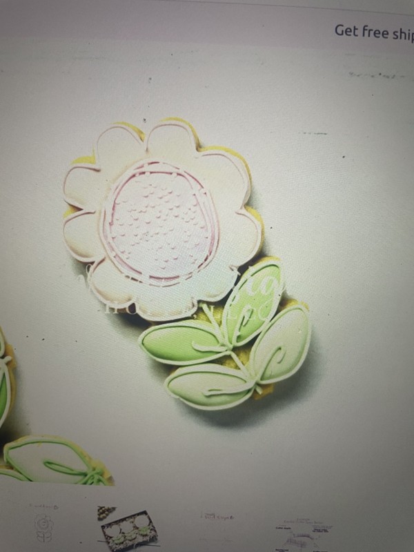 Set of 4 Funky Flower cookie cutters, The Sweet Designs Shoppe, 4in each