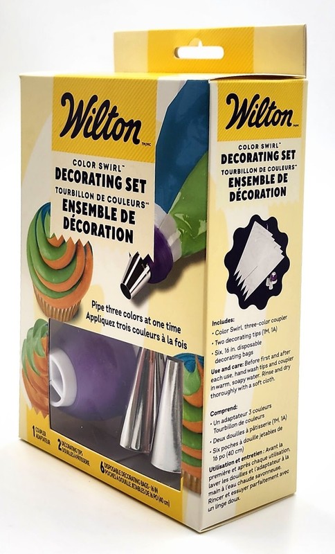 Wilton Color Swirl Decorating Set (3-Color Coupler, 2 Decorating Tips - 1M, 1A) gallery