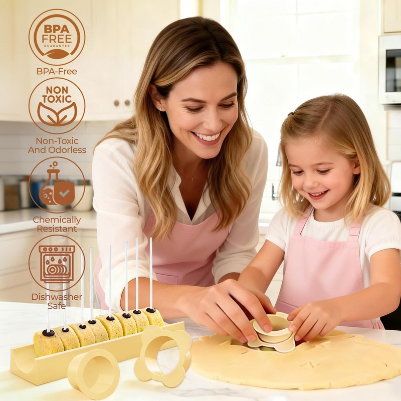 Circle Cake Pop Mold for Baking with 50PCS Cake Pop Sticks Bags Ties,Baking M... gallery