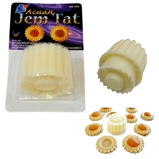 2x PINEAPPLE JAM TART MOLD MARMALADE THUMBPRINT CUTTER LINZER COOKIES NO 104 NEW