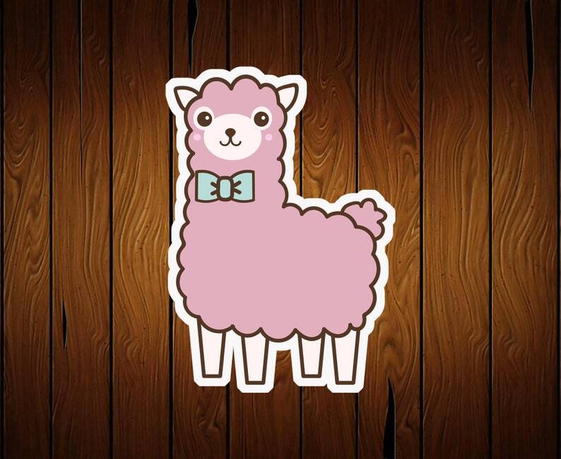 Alpaca Llama Cookie Cutter – 3D Printed Food Safe PLA Plastic