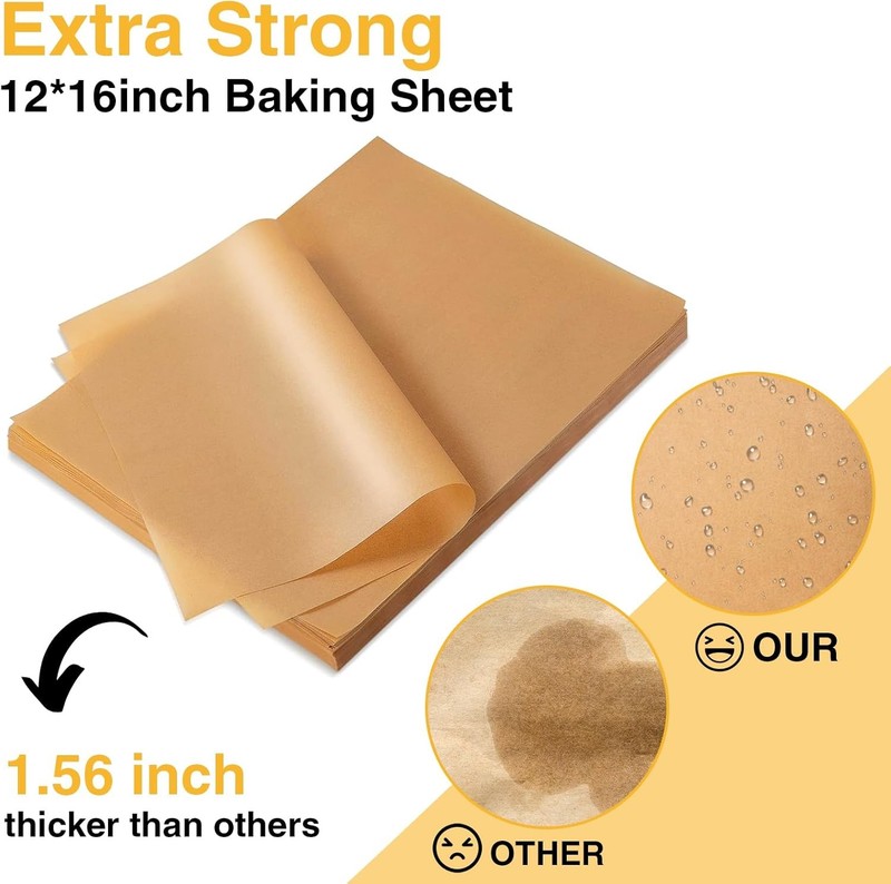 300 PCS Parchment Paper Sheets - OCEG 12x16 Inch No Chemical Non-Sti gallery