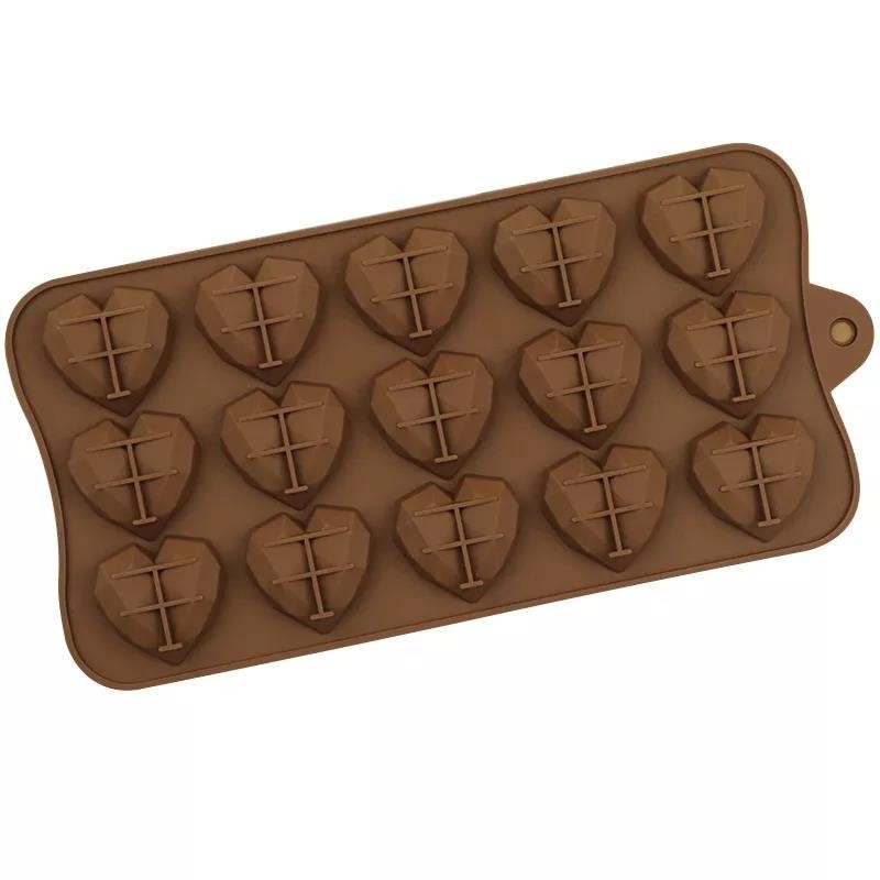 Large heart Shape Chocolate Mould, Wax Silicone Mould by Onlineforu lTD