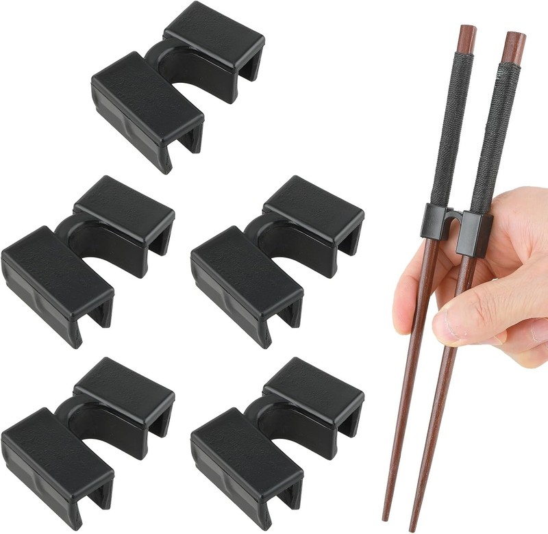 Reusable Chopstick Helper, 5 Pieces Training Chopsticks Hinges Connector