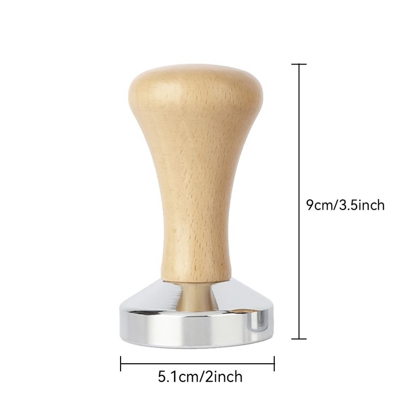Coffee Tamper, Stainless Steel Espresso Bean Press Base Espresso... gallery