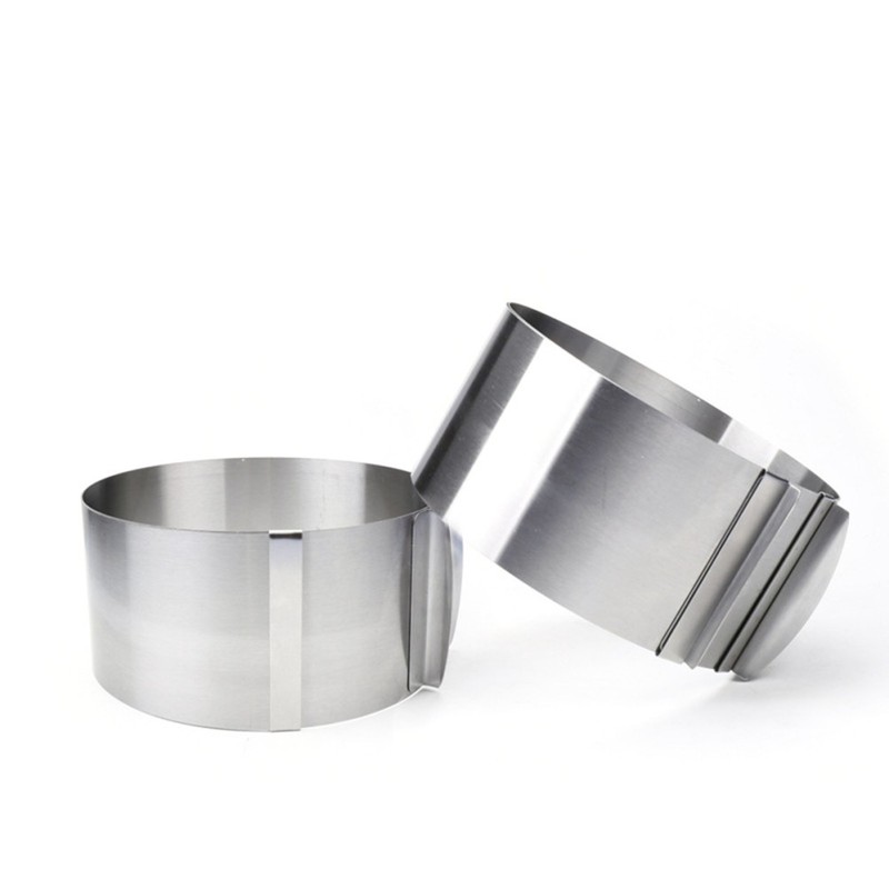 Stainless Steel Adjustable Round Cake Mold Mousse Mold 6 Inch to 12 Inch gallery