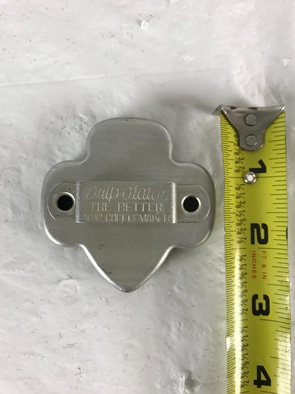 vintage 1950's Drip-O-Lator Coffee Girl Scout Trefoil Aluminum Cookie Cutter gallery