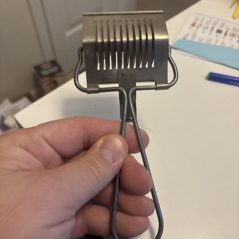 Vintage Miranda Brand Pasta Noodle Pastry Cutter Ten 10 Blades Metal EUC gallery