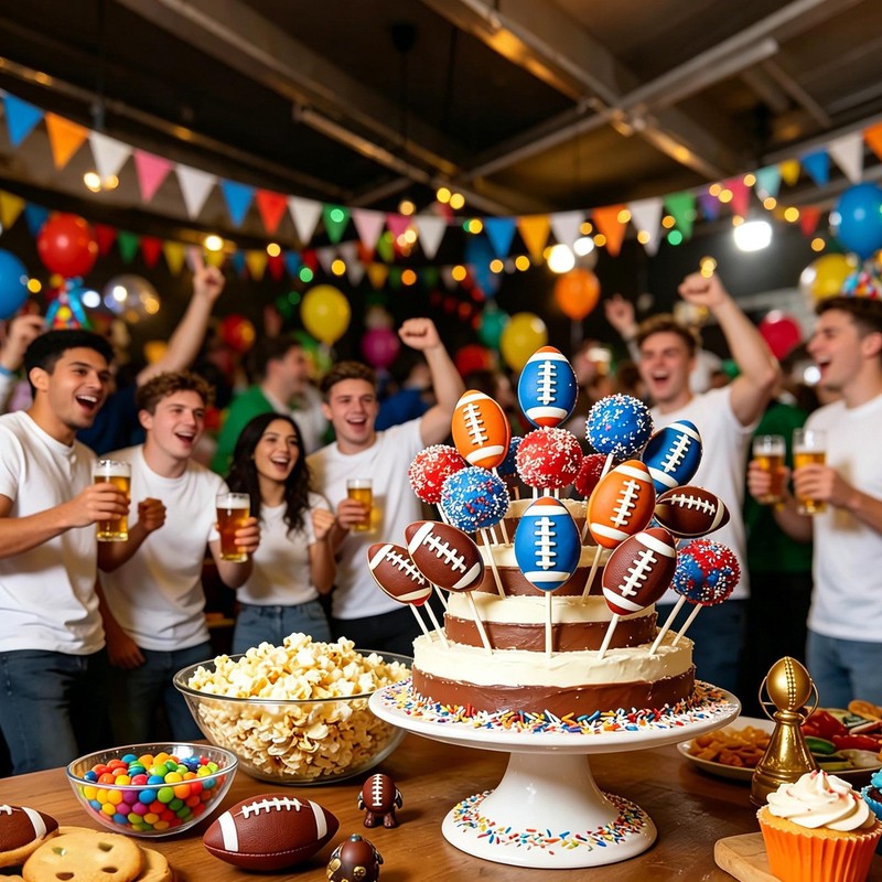 2Pcs 100 Pcs Paper Stick Practical Football Cake Mold Birthday Baking Tool New gallery
