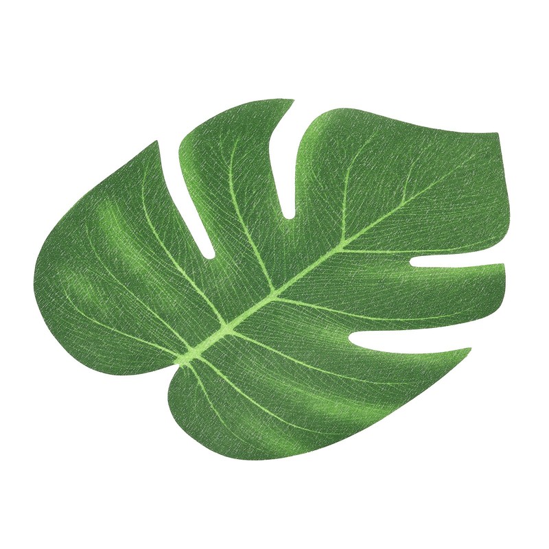 8" Green Palm Leaves 50 Pack Artificial Palm Leaves Faux Palm Fronds, Style 16 gallery